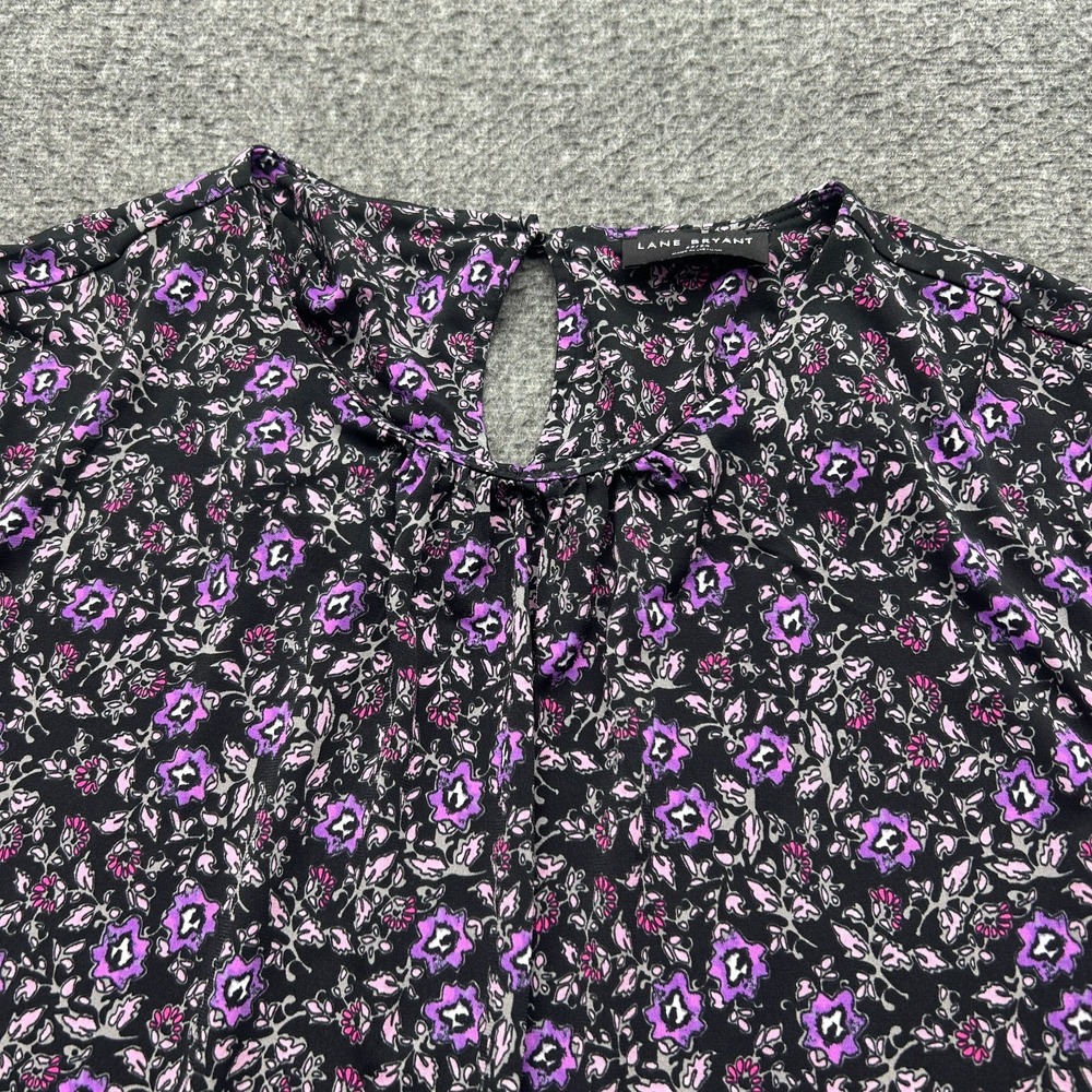 Lane Bryant Womens Plus Size 22/24 Pullover Blouse Top Long Sleeve Shirt